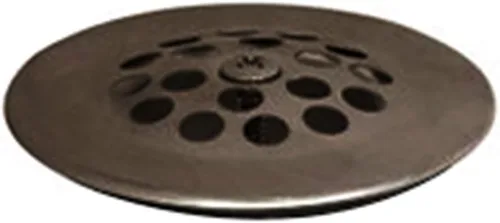 Vista 4 de PF WaterWorks - Rejilla de drenaje para bañera/bañera con tornillo a juego; bronce aceitado; PF0915-ORB