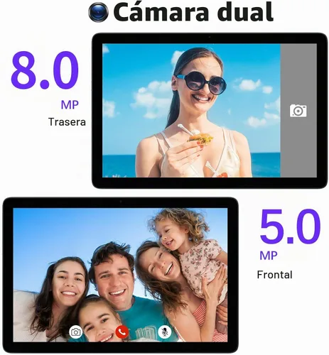 Vista 4 de PRITOM - Tableta de teléfono de 10 pulgadas desbloqueada 4G, WiFi