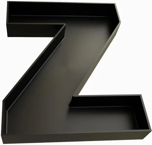 Vista 47 de Bandejas de servir de plástico duro reutilizables y rellenables con letras y números para decoración de fiesta (S, Negro)