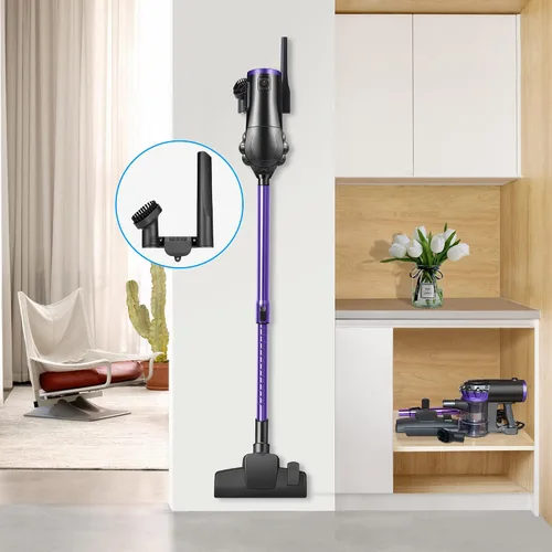 Vista 6 de Aspiradora con cable elezon F800 500W, potente succión de 18 KPa, cable largo de 23 pies, filtro HEPA, capacidad de polvo de 1.2L, aspiradora