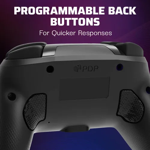 Vista 4 de PDP Gaming Afterglow Wave Wireless Nintendo Switch Pro Controller - Officially Licensed, Nintendo Switch 2, Switch Lite/OLED, RGB LED Customization