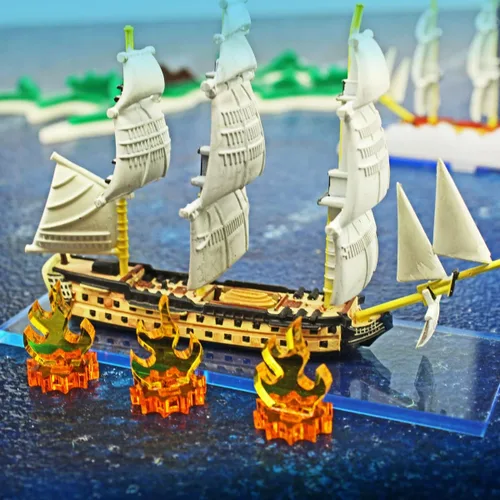 Vista 2 de LITKO Mini marcadores de llama Compatible con D&D y 40K Juego de 10 (paquete de 2)