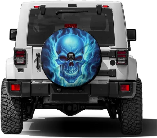 Vista 18 de Delerain Dinosaur Moon - Cubierta de rueda de repuesto para neumáticos, protector solar impermeable para caravana, remolque, RV, SUV, camión