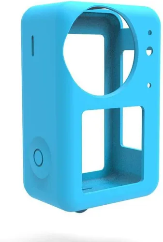 Vista 2 de Compatible with DJI Action 3 Anti-Scratch Camera Silicone Case Protective Case Silicone Case for DJI Action 3 Anti-Scratch Camera Accessories Blue