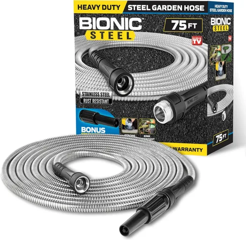 Vista 11 de BIONIC STEEL Manguera corta de jardín de 3 pies, manguera conectora de 3 pies x 5/8 pulgadas para carrete, conexión a prueba de fugas, resistente