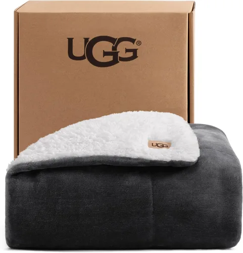 Vista 19 de UGG Nita - Manta para sofá, forro polar de lujo, 50 x 70 pulgadas, color Blanco
