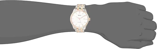 Vista 5 de MIDO Belluna Gent - Reloj automático suizo para Hombre - Esfera plateada - Caja de 1.575 in - M0244072203100