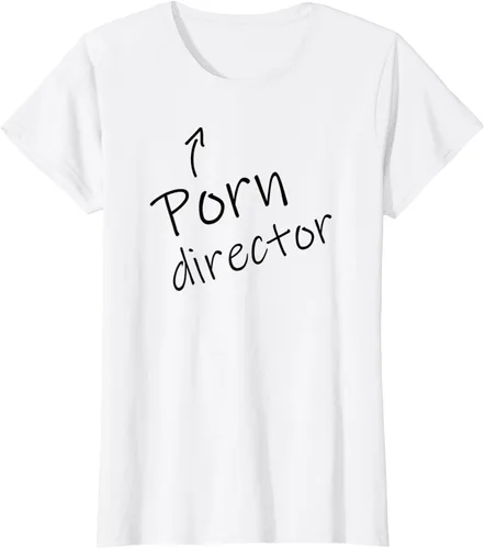 Vista 3 de Disfraz de director porno fácil de Halloween divertido camiseta de fiesta de humor para adultos, Blanco, S