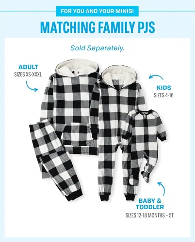 Vista 2 de The Children's Place Kids' Family Matching, Christmas Pajama Sets. Fleece Seasonal