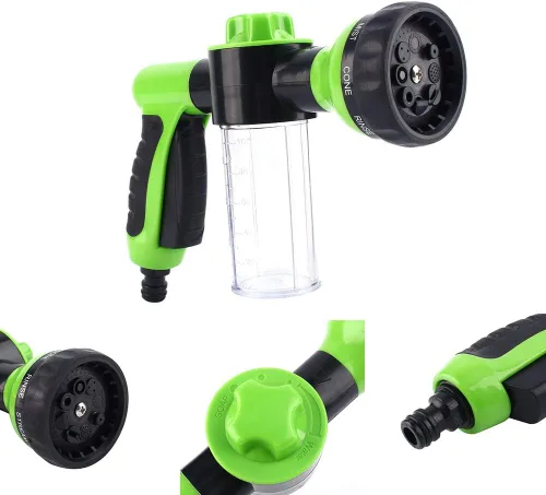 Vista 3 de Para manguera dispensador de champú verde Gorgeri Car Foam Cannon Hose Sprayer Car Wash Foam Sprayer Dispenser Wash Foam Spray Dispenser Wash Gun 8