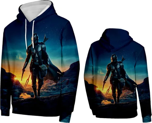 Vista 2 de ghiurpc Sudaderas con capucha con estampado de anime para hombre, moda de otoño, sudadera con capucha para hombre, ropa estética