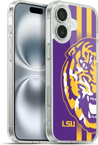 Vista 229 de Head Case Designs Funda de gel suave con licencia oficial de la Universidad Estatal de Louisiana LSU Camou compatible con Apple iPhone 7 Plus/iPhone