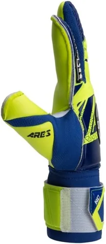 Vista 3 de N1 Goalkeeper gloves Ares Kids. Guantes de fútbol juvenil con corte Ergoroll y palma de látex alemana. Guantes de portero de fútbol para niños