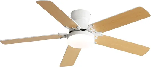 Vista 8 de Sofucor Ventiladores de techo con luces, ventilador de techo de perfil bajo de 42 pulgadas con luz y control remoto, moderno ventilador de techo