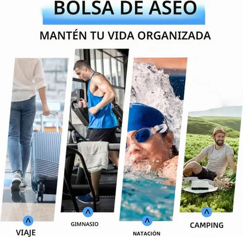 Vista 7 de Tumecos Kit de aseo Dopp Organizador de electrónica de viaje, bolsa de accesorios de afeitado
