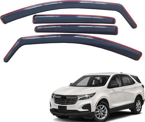 Vista 12 de inchannel - Visera de ventana compatible con Toyota 4Runner 2010-2024, protectores de lluvia, deflector de viento, humo, 4 piezas