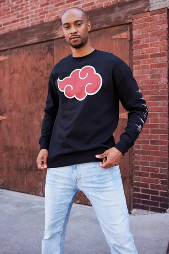 Vista 3 de Ripple Junction Mens Naruto Shippuden Anti-Leaf Clouds Crew-Neck Fleece Sweatshirt