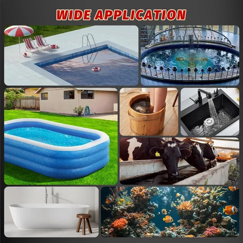 Vista 9 de Calentador de agua totalmente sumergible de 1500 W para piscina, bañera de hidromasaje eléctrica portátil y piscina de tierra calentador de agua