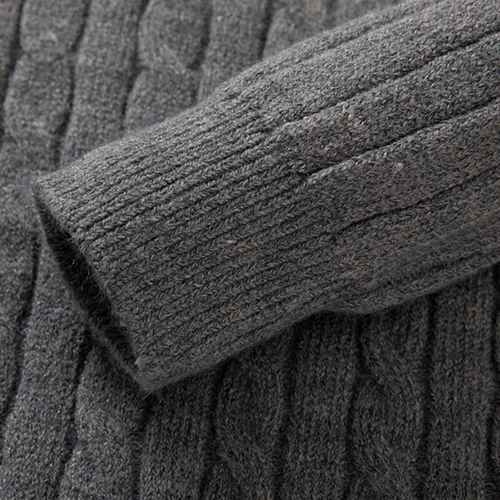 Vista 4 de Chaqueta de lana larga con cremallera para hombre, chaqueta de forro polar con cremallera para hombre, chaquetas de regna, cárdigan largo de lana