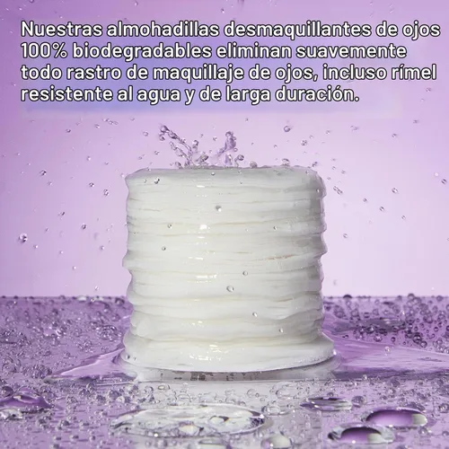 Vista 6 de Almay Almohadillas removedoras de maquillaje de ojos de larga duración e impermeables, 80 unidades (paquete de 4)