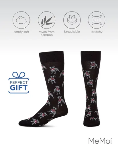 Vista 5 de MeMoi American Bully Dog Men's Socks, Rayon Blend Mens Crew Socks, Environmentally Friendly Fabric - Sizes 10-13