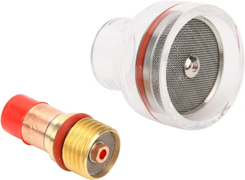 Vista 5 de Taza de vidrio de la antorcha, accesorios de la antorcha de soldadura, lente de gas, resistencia fuerte estabilidad resistencia a altas temperaturas