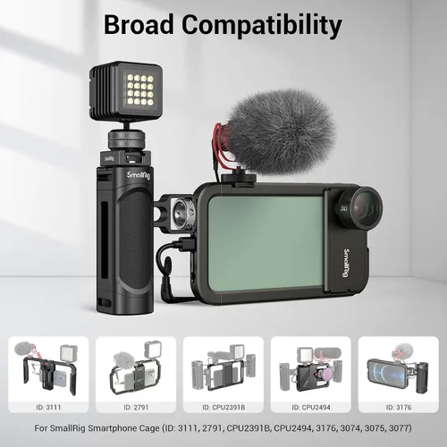 Vista 2 de SmallRig Mango lateral para teléfono inteligente Cage Phone Video Rig Ligero con 1/4 hilos - 2772