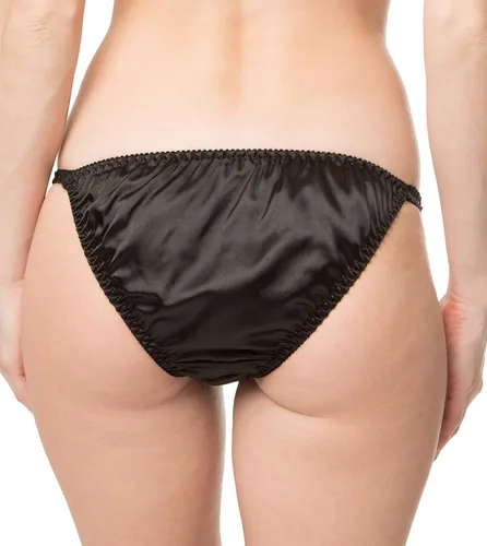 Vista 3 de Satini Tanga Bikini Bragas de satén para mujer