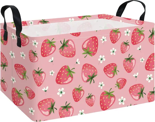 Vista 28 de Canasta plegable de almacenamiento para guardería, con revestimiento de polietileno impermeable, de grand tamaño, para niños y niñas, oficina