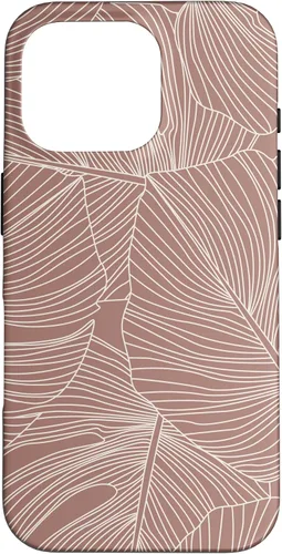 Vista 20 de Modern Minimal Neutral Tropical Monstera Leaf (Terracotta) Case for iPhone 17