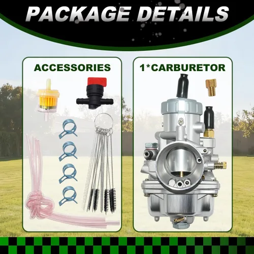 Vista 5 de Carburador 3130424 apto para Polaris Xplorer 250 Trail Blazer 250 1990-2006 Sportsman 400 1993-1996 Carb 4 tiempos de repuesto # 3130425 3130498