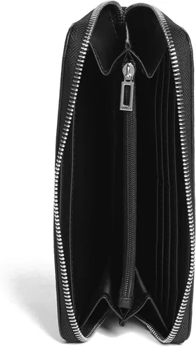 Vista 3 de GUESS Factory Abree Logo Saffiano - Cartera mediana con cremallera