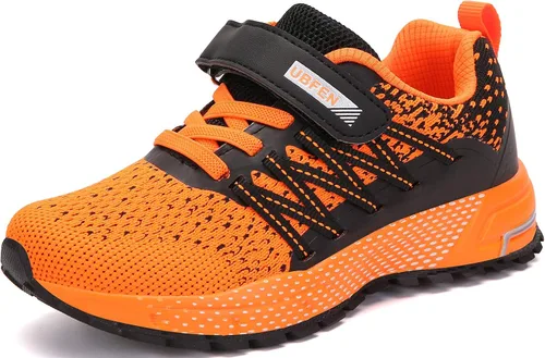 Vista 2 de KUBUA - Zapatos deportivos para niños y niñas, tenis para correr, ligeros, transpirables, deportivos y atléticos