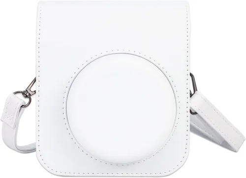 Vista 14 de Funda protectora compatible con cámara Fujifilm Instax Mini 12 de película instantánea con bolsillo para accesorios y correa ajustable (azul)