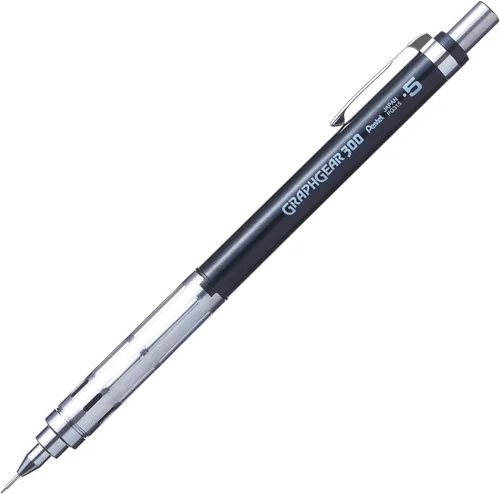Vista 3 de Pentel GraphGear 300 - Portaminas, caja de 12 lápices, color negro (0.020 in)