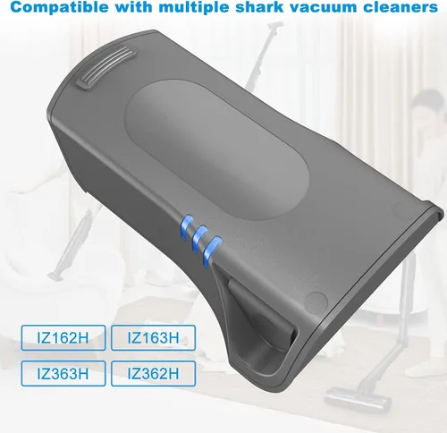 Vista 2 de Wodeuibr Repuesto para batería Shark XSBT620 compatible con aspiradoras inalámbricas IZ162H IZ163H IZ362H IZ363H Shark, batería de iones de litio