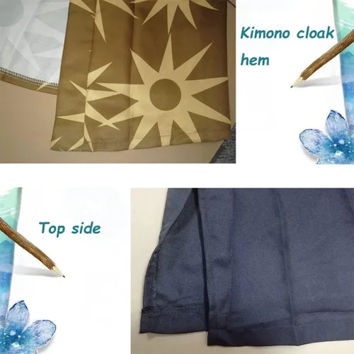 Vista 4 de Haganezuka - Máscara para cosplay de Hotaru, disfraz de anime para cosplay, kimonos, uniforme con capa para Halloween