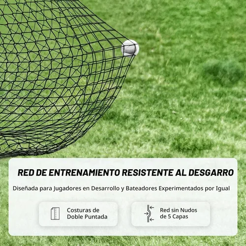 Vista 4 de ZELUS Baseball Net, Backstop Net for Baseball, Softball, Lacrosse, Soccer Negro