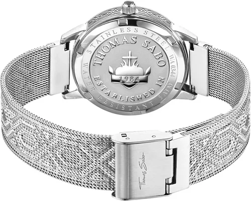 Vista 2 de Thomas Sabo WA0344-201-218-33 - Reloj analógico de cuarzo para mujer con correa de acero inoxidable