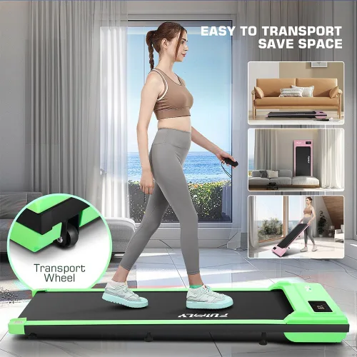 Vista 8 de Cinta de correr para el hogar, caminadora debajo del escritorio para caminar y correr, no requiere montaje, máquina de correr para oficina
