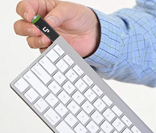 Vista 7 de LP Paquete de baterías recargables AA, paquete de 16 baterías dobles A de alta capacidad de 2300 mAh de 1.2 V NIMH para relojes, controles remotos