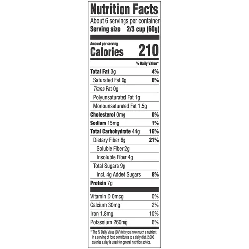 Vista 10 de Alpen Muesli Cereal original, cereal saludable para el corazón con copos de trigo, avena enrollada, nueces y pasas, proyecto verificado sin OMG