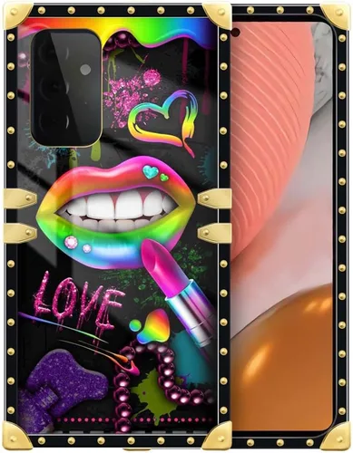 Vista 19 de Funda compatible con Samsung Galaxy A03S 4G, TPU suave de lujo y parte trasera de policarbonato duro para niñas y mujeres, funda protectora a prueba