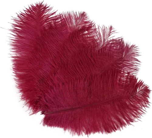 Vista 7 de Shekyeon - Plumas de avestruz (20 unidades, 7.9-9.8 in, 20 unidades)