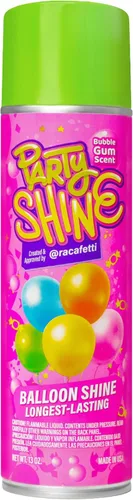 Vista 8 de Party Shine - Aerosol de silicona para globos de látex, aroma dulce de chicle, impermeable, fórmula antideslizante, brillo de globo, perfecto