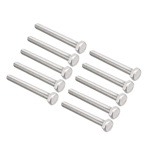 Vista 7 de uxcell M8x35mm Tornillos hexagonales 304 Perno de tornillo hexagonal de acero inoxidable 10pcs