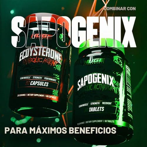 Vista 7 de Huge Supplements Suplemento de Ecdysterone, constructor muscular natural para hombres, 1000 mg beta ecdysterone por porción, dosificado óptimamente