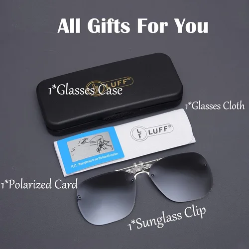 Vista 7 de LUFF Gafas de sol polarizadas con clip para protección UV