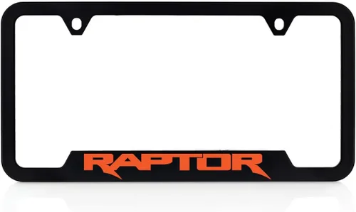 Vista 14 de Marco de Placa de Licencia de Metal Negro Ford Raptor