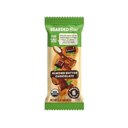 Vista 3 de Bearded Brothers Barras energéticas veganas orgánicas, sin gluten ni soja, paleo, enteras 30 Sin OMG, bajas glucémicas, altas en proteínas, fibra